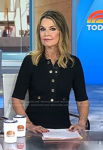Savannah’s black polo dress on Today