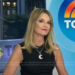 Savannah’s black sleeveless top and metallic skirt on Today