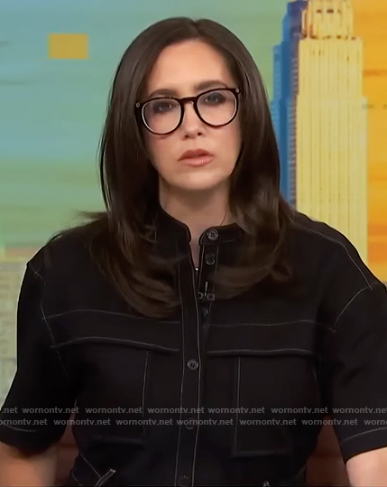 Savannah’s black utility jumpsuit on NBC News Daily