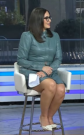 Savannah’s white buckle slingback pumps on Today