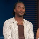 Scott’s cardigan on Access Hollywood