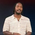 Scott’s crochet knit shirt on Access Hollywood