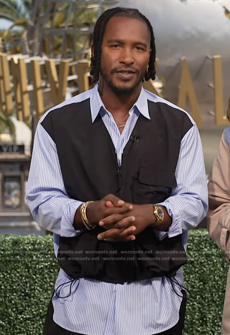 Scott’s mixed media shirt on Access Hollywood