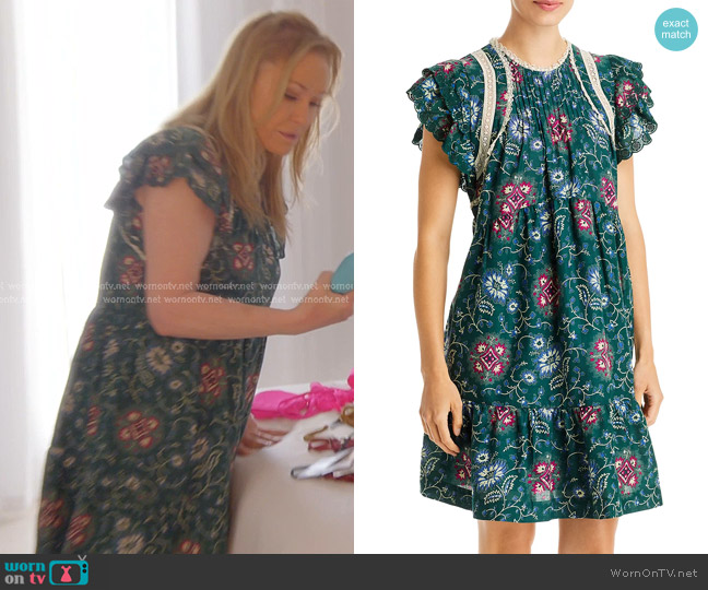 Sea Robina Floral Print Tunic Dress worn by Kathy Hilton on The Real Housewives of Beverly Hills