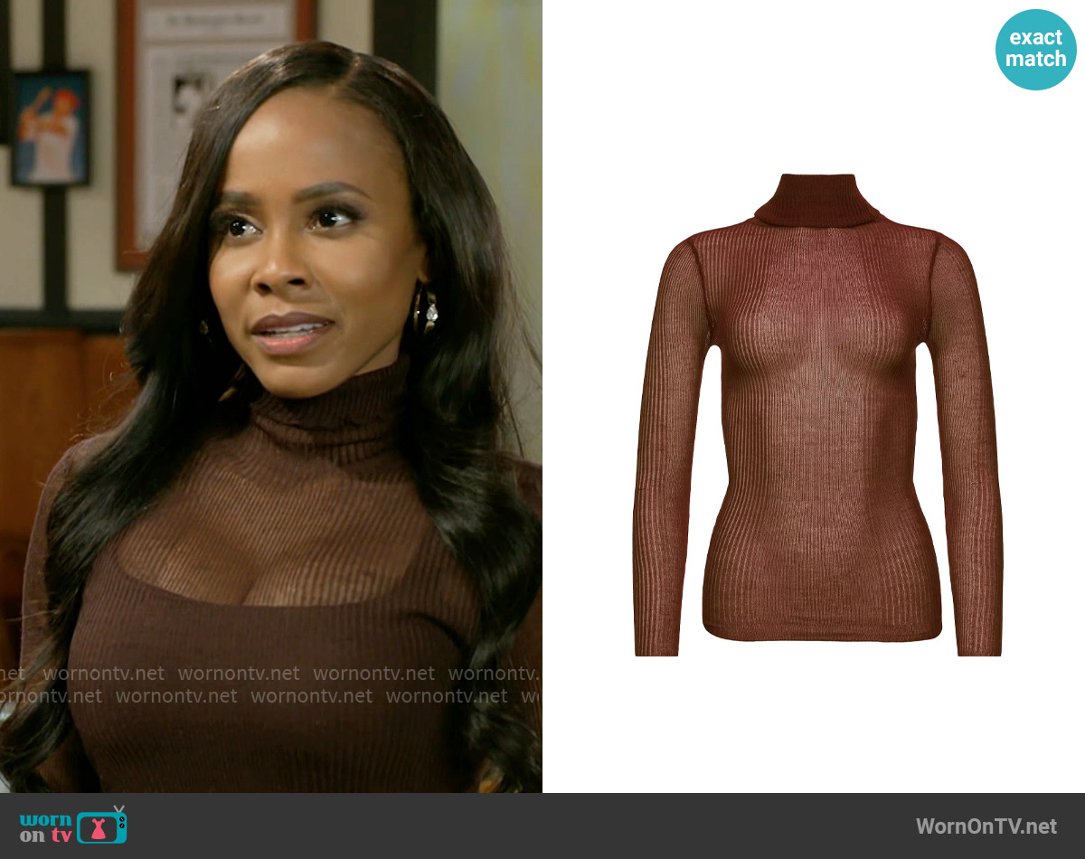 Ser.O.Ya Piper Sweater worn by Hayley Lawson (Marquita Goings) on Beyond the Gates