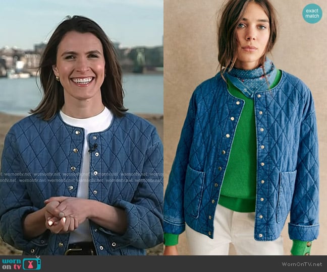 Sezane Dakota Jacket worn by Molly Hunter on Today