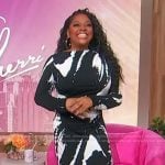 Sherri’s abstract print dress on Sherri