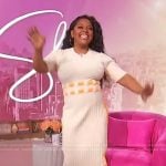 Sherri’s ribbed scalloped dress on Sherri
