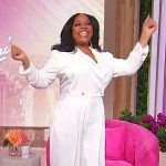 Sherri’s white wrap jumpsuit on Sherri