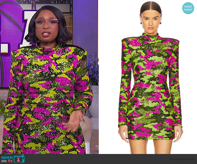 Zhivago Dangerous Days Mini Dress worn by Jennifer Hudson on The Jennifer Hudson Show