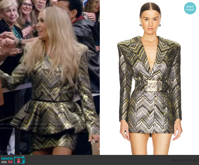 Zhivago Makin' Mischief Blazer Dress worn by Carrie Underwood on Live with Kelly and Mark
