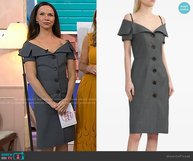 Shushu/Tong Button-up Dress worn by Barbara Pierce Bush on Today