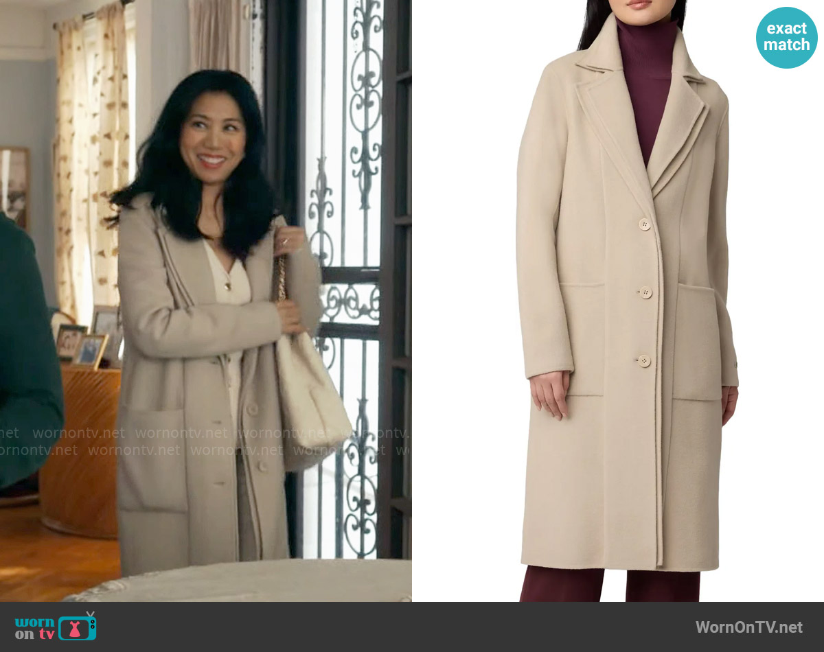 Soia & Kyo Benicia Wool Blend Coat worn by Melody Bayani (Liza Lapira) on The Equalizer