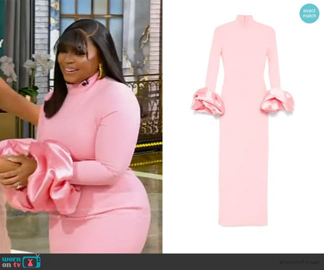 Solace London Viviana maxi dress worn by Ashanti on Tamron Hall Show