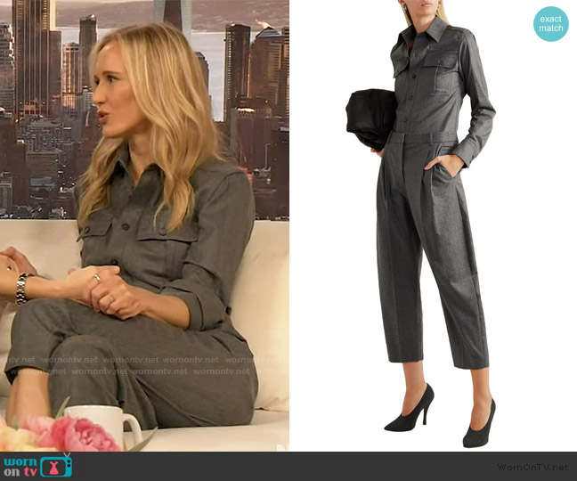 Stella McCartney Wool-flannel shirt worn by Amy Griffin on The Drew Barrymore Show