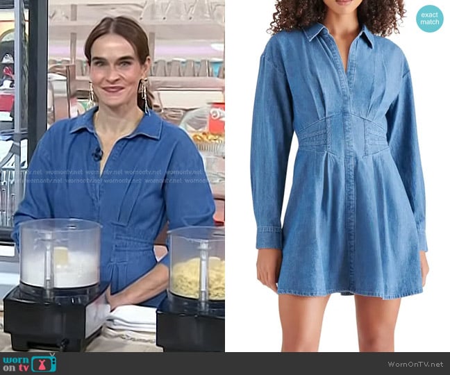 Steve Madden Aria Dress in Chambray Blue worn by Marie Saba on Today