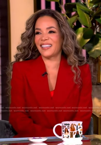 Sunny’s red double breasted blazer on The View