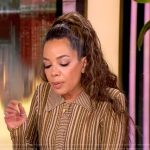 Sunny’s stripe knit cardigan on The View