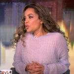 Sunny’s lavender cable knit sweater on The View