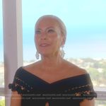 Sutton’s black criss cross dress on The Real Housewives of Beverly Hills
