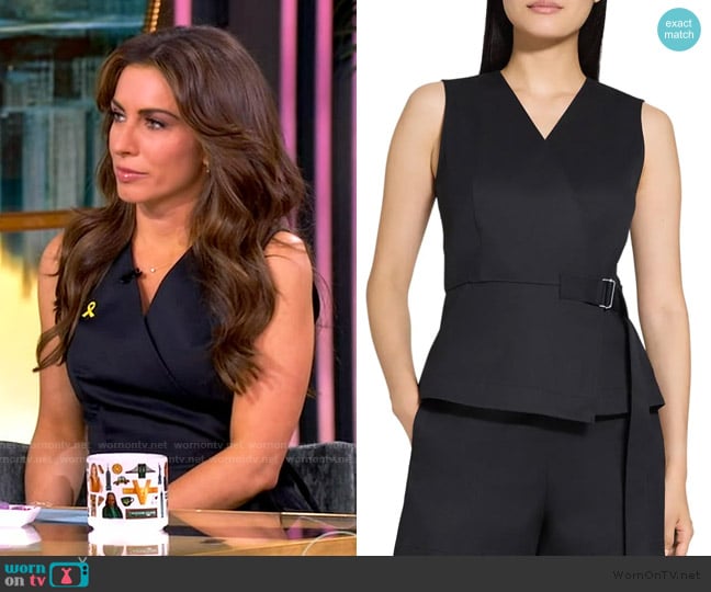 Theory Wrap Top worn by Alyssa Farah Griffin on The View
