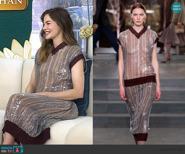 Tory Burch 2025 Fall Winter Collection worn by Michelle Monaghan on Today