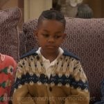 Trey’s fair isle cardigan on Poppas House