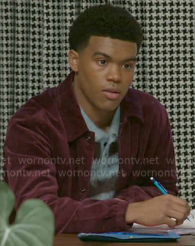 Tyrell’s red corduroy jacket on Beyond the Gates