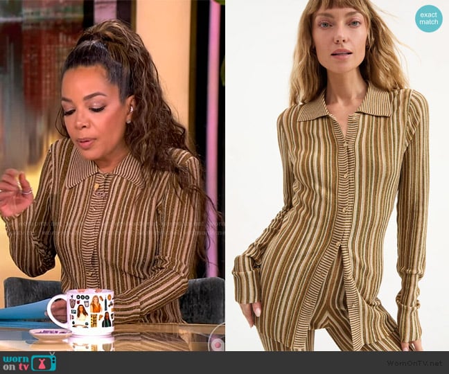 Veronica Beard Landon Knit Cardigan worn by Sunny Hostin on The View