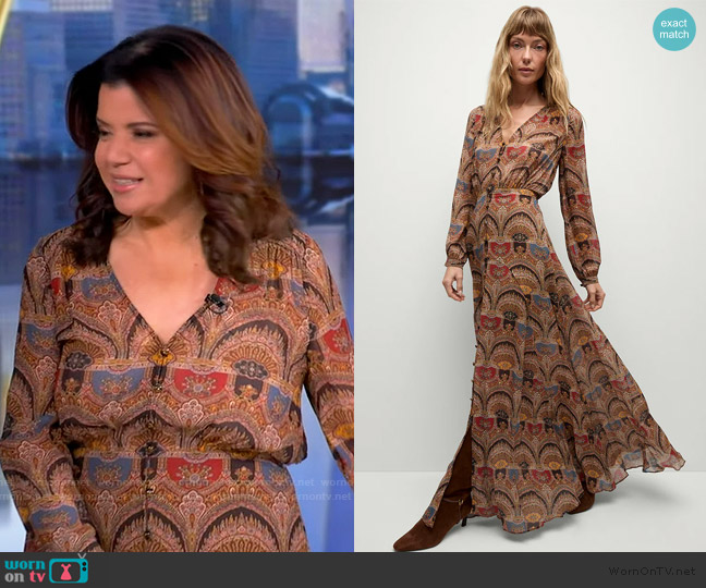 Veronica Beard Makenzie Dress worn by Ana Navarro on The View