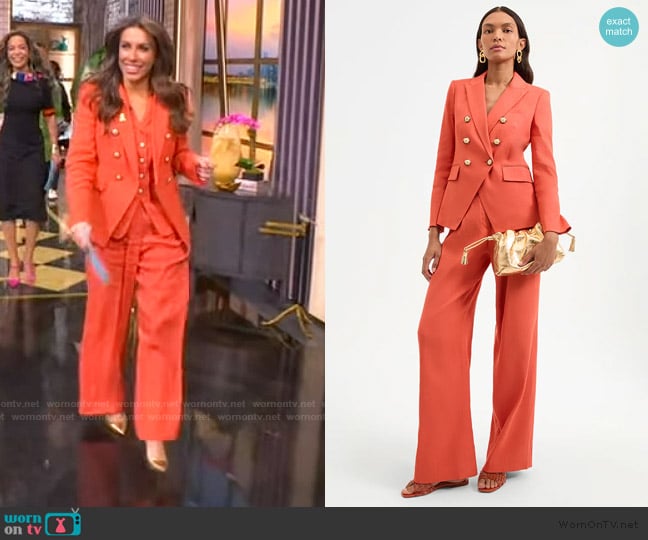 Veronica Beard Heyser Wide-Leg Pant worn by Alyssa Farah Griffin on The View