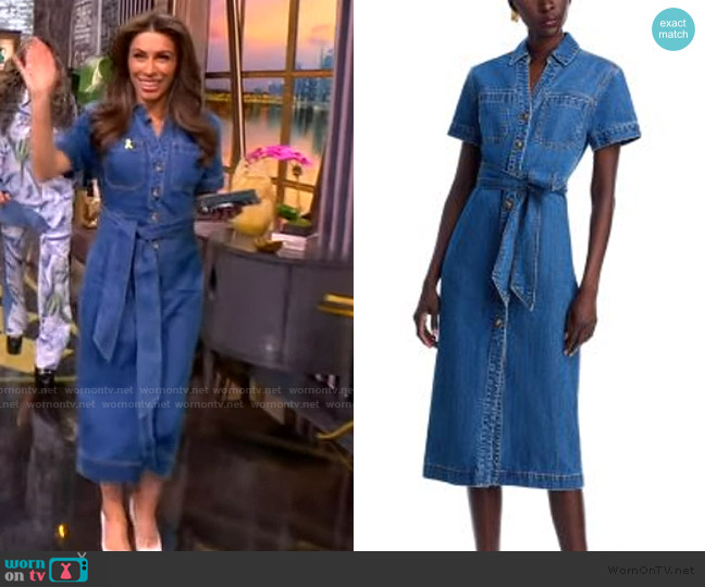 Veronica Beard Tabby Belted Denim Shirtdress worn by Alyssa Farah Griffin on The View