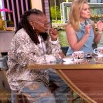 Whoopi’s leopard print distressed shirt on The View