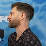 Will’s black printed shirt on E! News