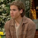 Will’s orange checked shirt on The Bold and the Beautiful