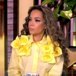 Sunny’s rose applique blouse on The View