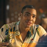 Zion’s tropical print shirt on The White Lotus