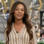 Zuri’s chain print blouse on Access Hollywood