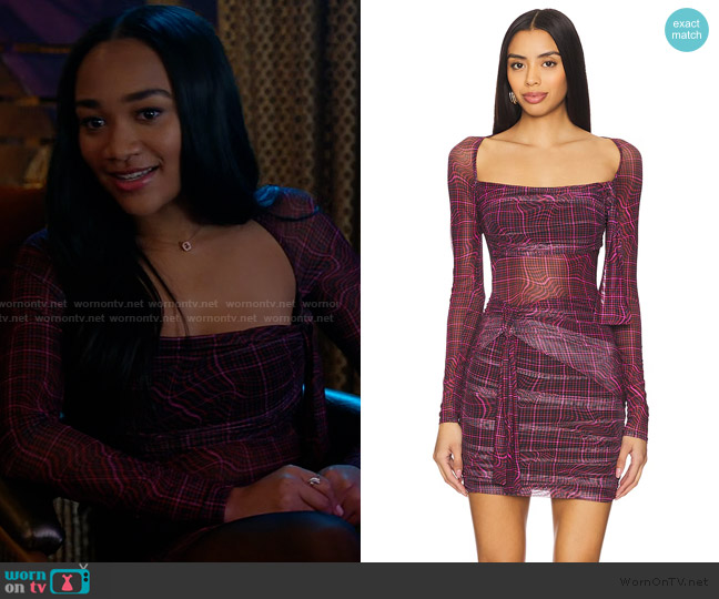 AFRM Kylie Dress worn by Tori (Lauryn Hardy) on All American