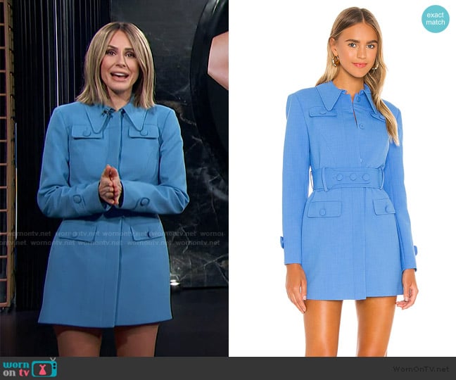 Alice McCall Little Journey Blazer Dress worn by Keltie Knight on E! News