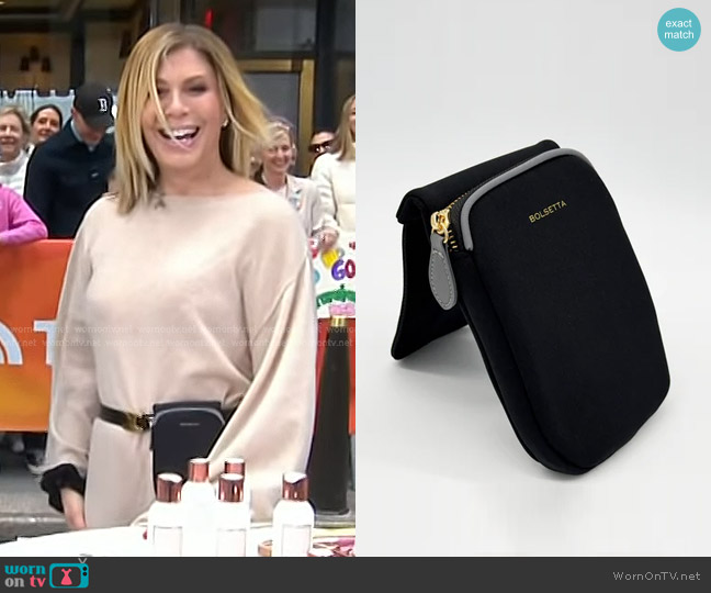 Bolsetta RFID Blocking Snap-On Magnetic Phone Pouch worn by Jill Martin on Today