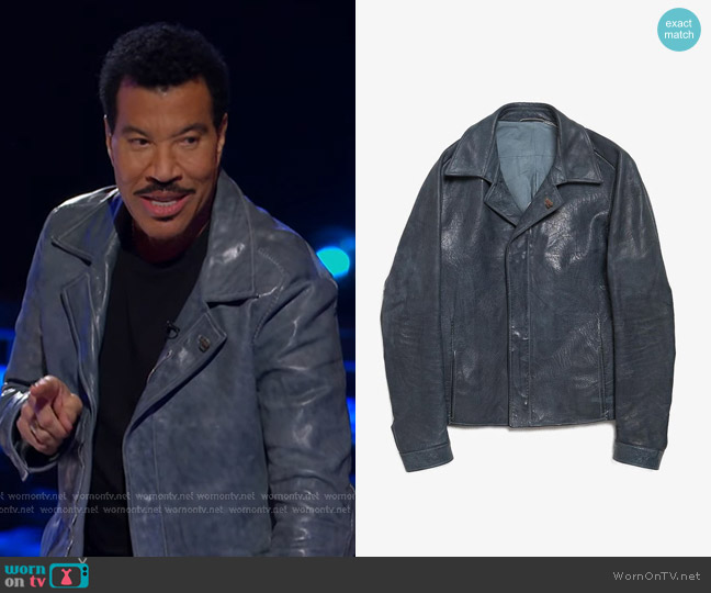 Carol Christian Poell Leather Jacket worn by Lionel Richie on American Idol