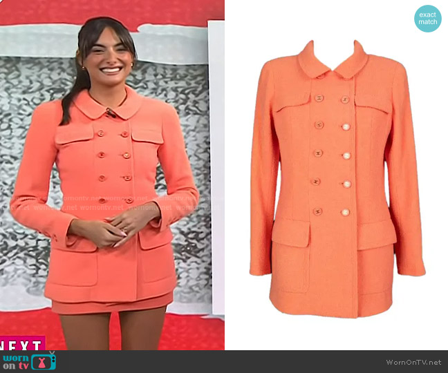 Chanel Vintage 1998 Tweed Jacket worn by Paige DeSorbo on Today