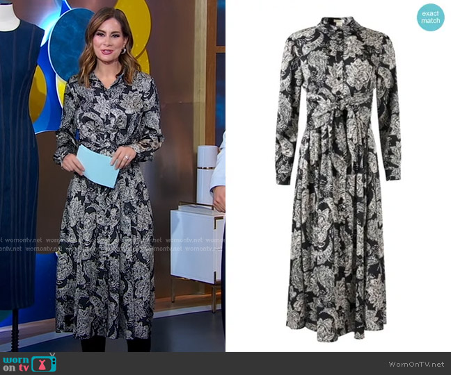 Shoshanna Essie Dress worn by Rebecca Jarvis on Good Morning America