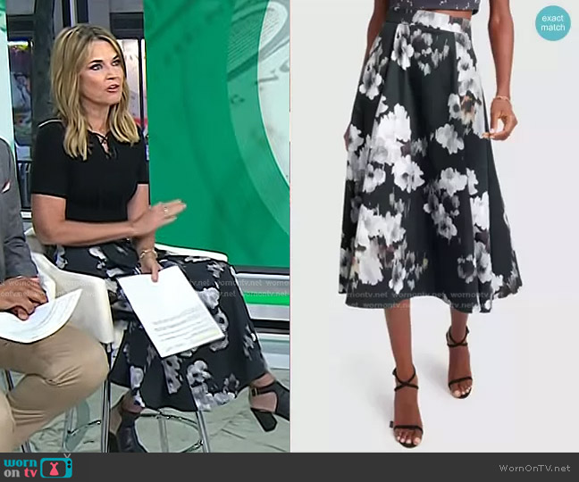 G. Label Rigby Circle Skirt worn by Savannah Guthrie on Today