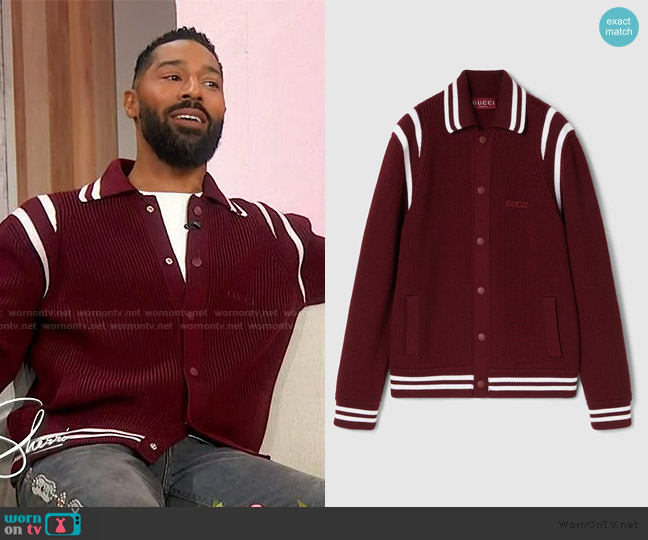 Gucci Knit Wool Cardigan with Embroidery worn by Tone Bell on Sherri