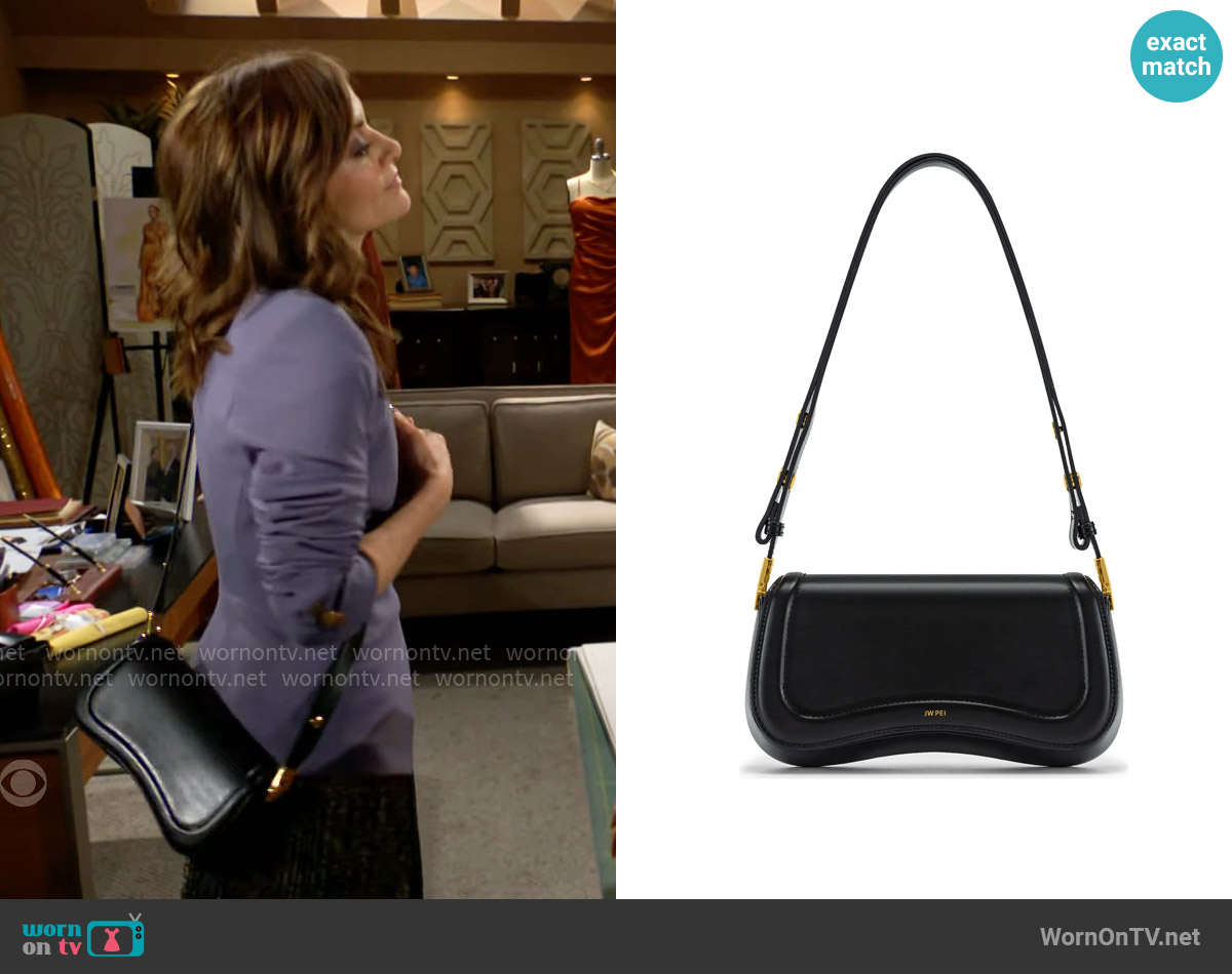 JW Pei Joy Faux Leather Shoulder Bag worn by Taylor Hayes (Rebecca Budig) on The Bold and the Beautiful