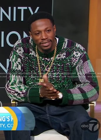 Jo-Vaughn Virginie Scott’s knit sweater on Good Morning America