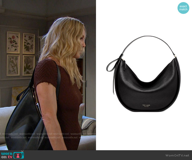 Kate Spade Smile Leather Shoulder Bag worn by Kristen DiMera (Stacy Haiduk) on Days of our Lives