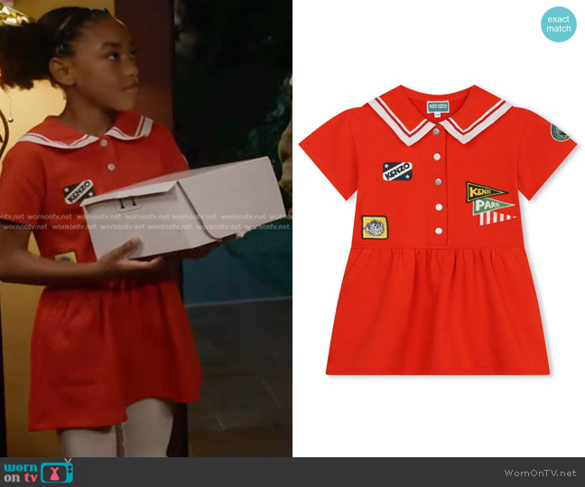 Kenzo Kenzo Club Cotton Minidress worn by Mara Driskell (Askyler Bell) on 9-1-1